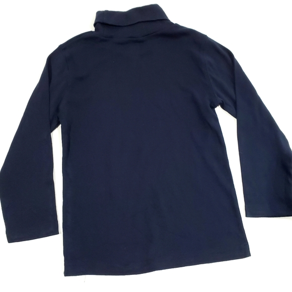 Baby Gap Playtime Favorites Navy Long Sleeve Turtleneck Top Shirt Size 5T Unisex - Picture 3 of 4
